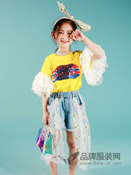 玖喆潮童童装品牌2019春夏新款时髦套装洋气潮衣服韩版中大童儿童时尚女孩