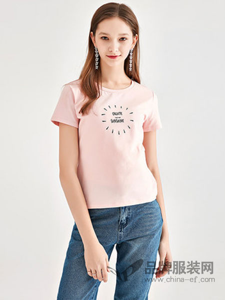 Lee Cooper休闲品牌2019春夏短袖T恤女新款韩版半袖体恤宽松休闲上衣