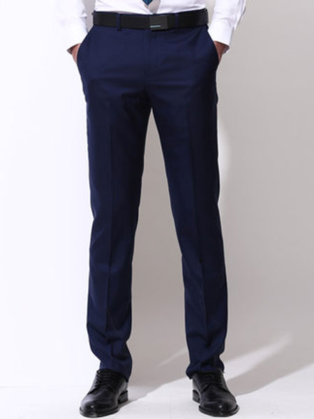 华萨尼男装品牌新款商务正装西裤纯色套西裤