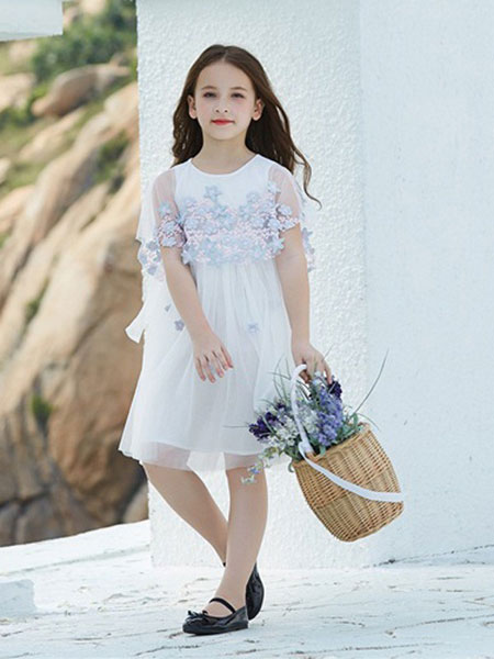 可趣可奇童装品牌2019春夏礼服伴娘服修身显瘦