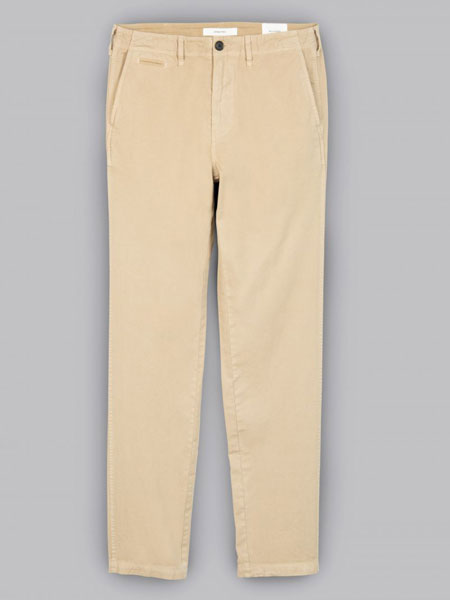 Billy Reid比利·里德休闲品牌2019春夏新款简约纯色直筒棉质休闲长裤