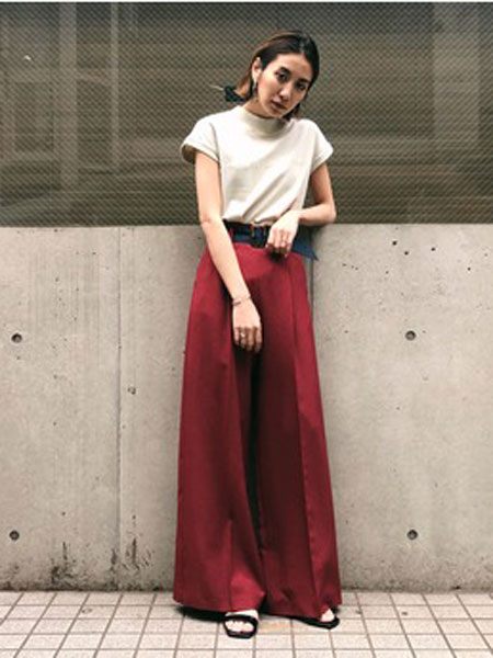 摩西女装品牌2019春夏新款韩版显腿长休闲裤显瘦