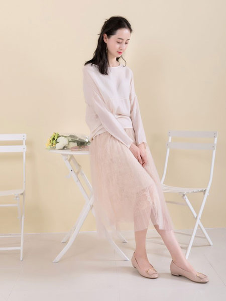 乔恩琳女装品牌2019春夏新款韩版中长款显瘦百搭学生网纱半身裙