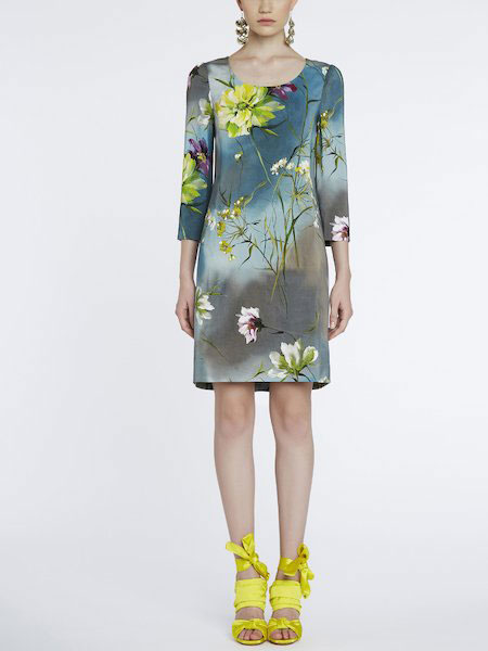 Anna Molinari安娜·莫里那瑞女装品牌2019春夏新款时尚显瘦印花连衣裙