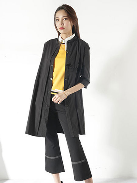 玛拉斐尔女装品牌2019春夏韩版宽松显瘦七分袖空调开衫外套