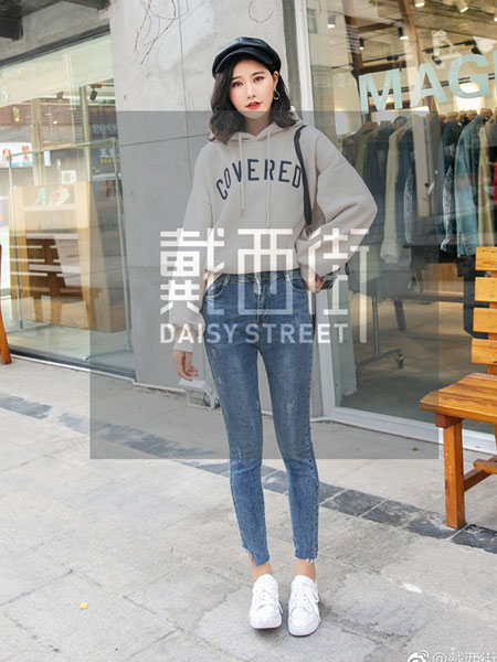 戴西街女装品牌2019春季宽松韩版小衫假两件上衣潮