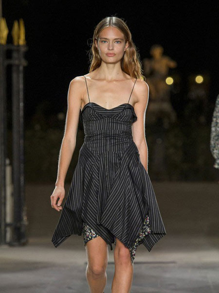伊萨贝尔 马朗特女装品牌新款时尚吊带无袖连衣裙