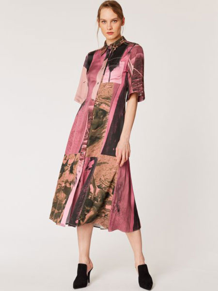 保罗·史密斯女装品牌2019春夏新款韩版中长款大摆显瘦裙子