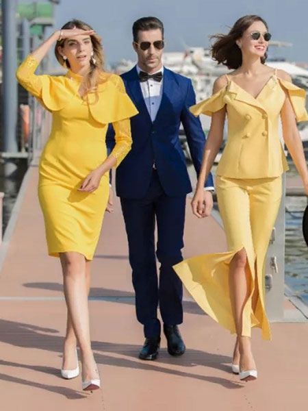 拉蒂赛LADESAIL女装品牌2019春夏新款气质修身性感女人味紧身包臀显瘦连衣裙