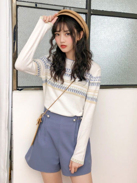 MUUZI木子集合店女装品牌2019春夏新款韩版百搭显高短裤