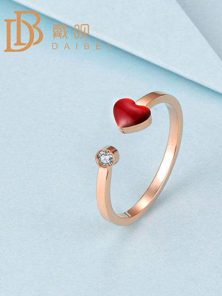 戴呗潮流饰品品牌2019春夏新款18k金钻石戒指求婚结婚钻戒女款婚戒表白戒指