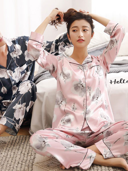 誀沁内衣品牌2019春夏新款韩版时尚休闲情侣睡衣套装