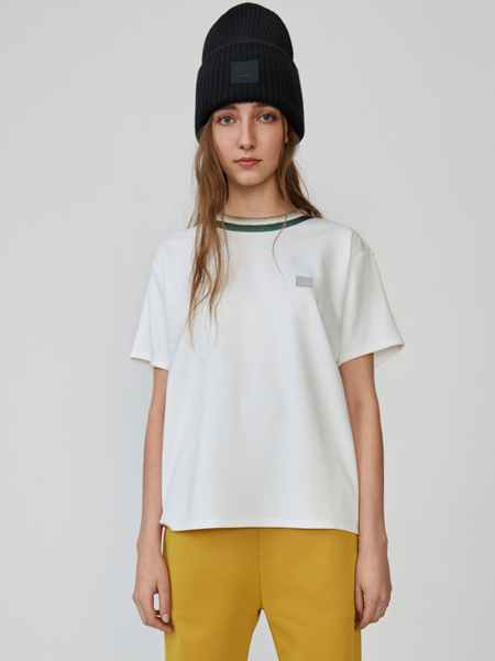 Acne Studios女装品牌2019春夏新款宽松时尚休闲百搭圆领短袖T恤