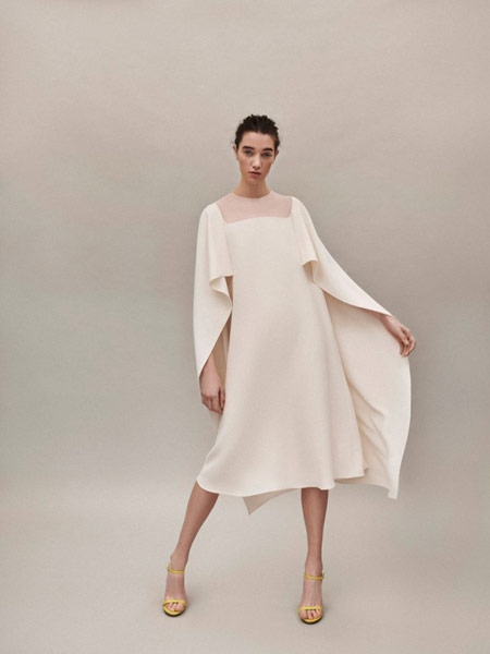 Delpozo女装品牌2019春夏新款时尚派对小礼服宴会洋装高贵生日气质连衣裙