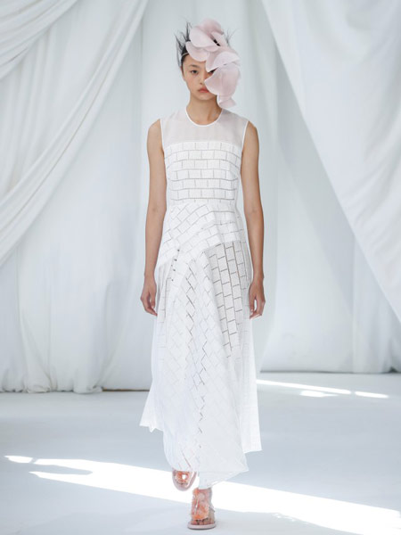 Ermanno Scervino艾尔玛诺·谢尔维诺女装品牌2019春夏新款时尚气质优雅修身显瘦连衣裙