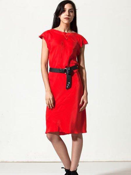 Daryl K达里尔·K女装品牌新款休闲时尚收腰显瘦连衣裙
