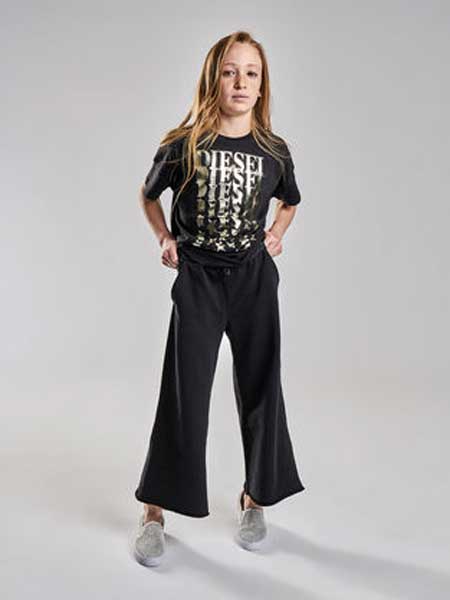 Diesel Kids迪赛童装童装品牌2019春夏新款百搭高腰显瘦直筒裤