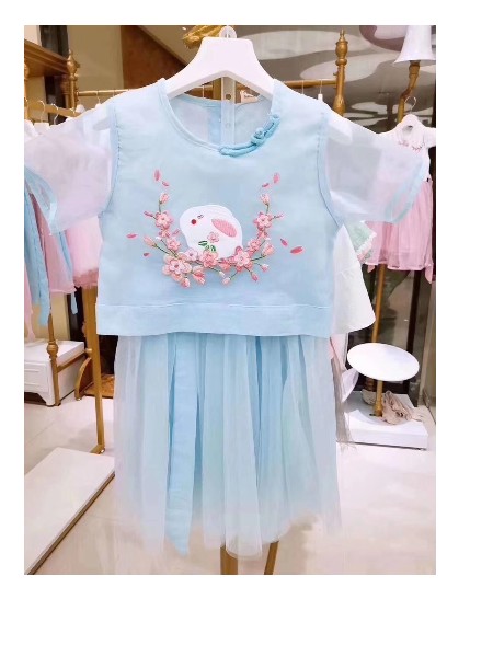 19年新款汉服系列 品牌童装折扣批发 品牌童装库存货源童装品牌2019春夏新品