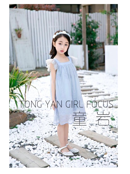 19新款纱裙 仙女范，品牌童装折扣批发，品牌童装库存货源，品牌童装走份批发，品牌童装尾货童装品牌2019春夏新品