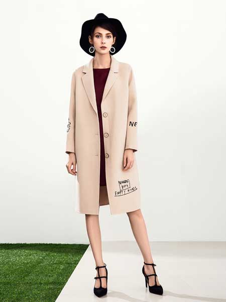 赫本家 - HEBENJIA女装品牌新款韩版时尚纯色宽松中长款外套