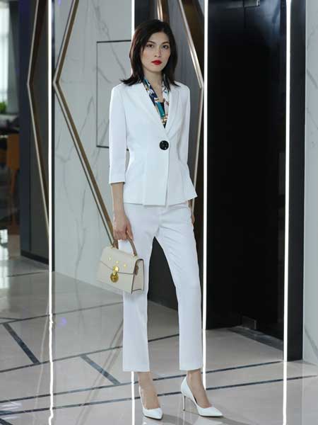 拉蒂赛LADESAIL女装品牌2019春夏新款职业白色西装套装女时尚气质商务工作服