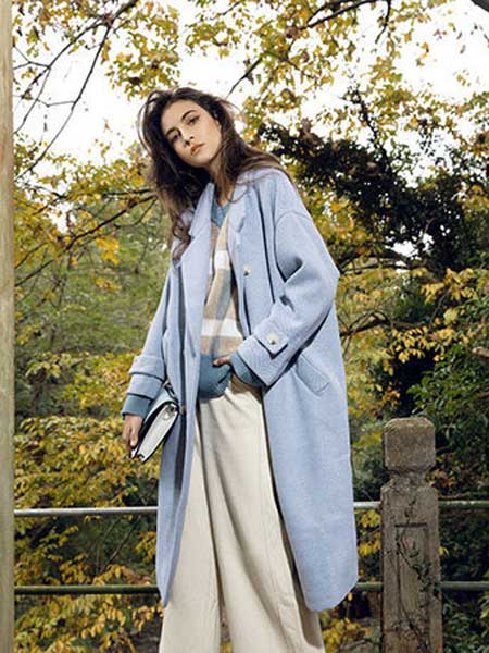 李爱木子LAMZ女装品牌新款韩版小心机复古宽松双排扣风衣中长款外套