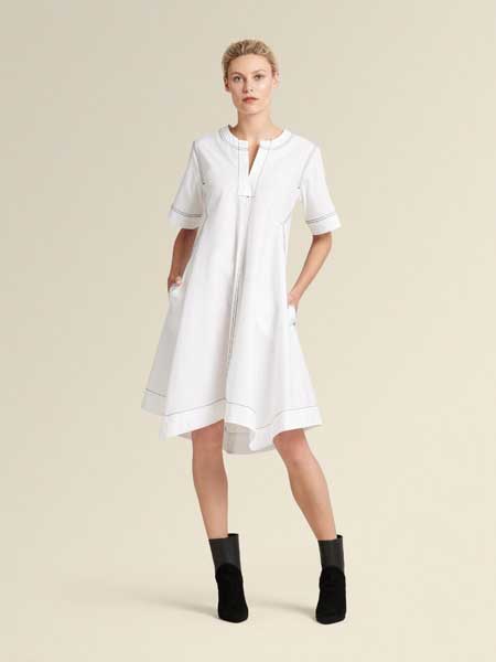 Donna Karan唐娜·凯伦女装品牌2019春夏新款个性舒适潮流连衣裙