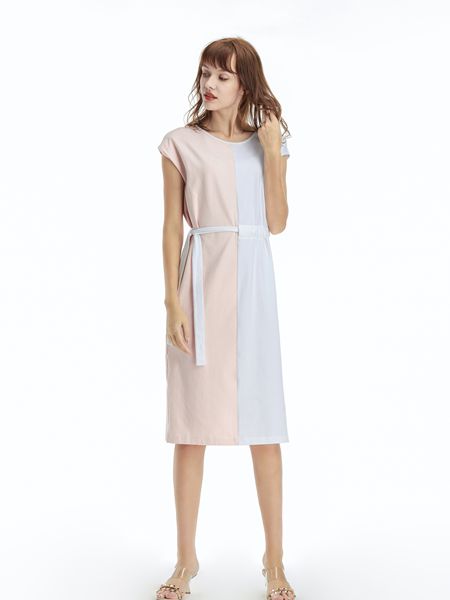 凡恩女装品牌2019春夏新款森女小清新刺绣棉布连衣裙