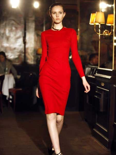 Bill Blass比尔·布拉斯女装品牌新款中长款过膝气质修身显瘦收腰包臀裙子