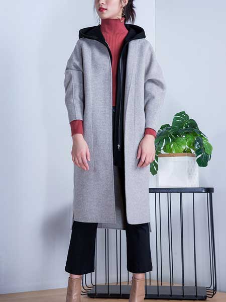 弘濠服饰女装品牌新款韩版中长款宽松显瘦外套