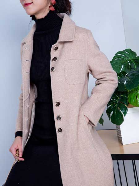 弘濠服饰女装品牌新款韩版中长款洋气减龄显瘦外套