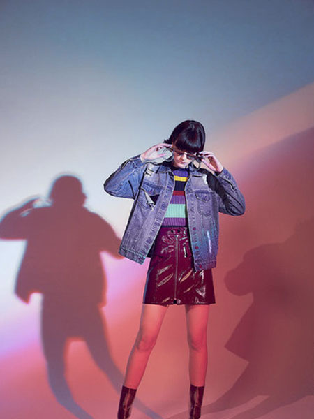 索典R&D女装品牌2019春夏日系复古休闲宽外套牛仔夹克