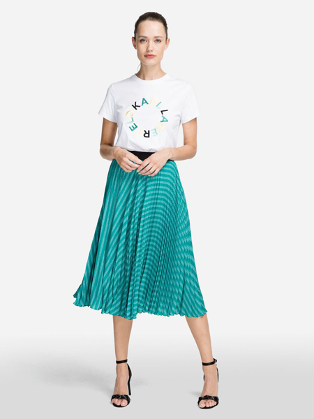 Karl Lagerfeld（卡尔拉格菲尔德）女装品牌2019春夏新款裙子中长款中腰大码中长款显瘦半身裙