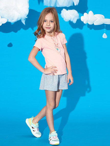 ABC KIDS童装品牌2019春夏新款韩版时尚洋气百搭圆领短袖T恤