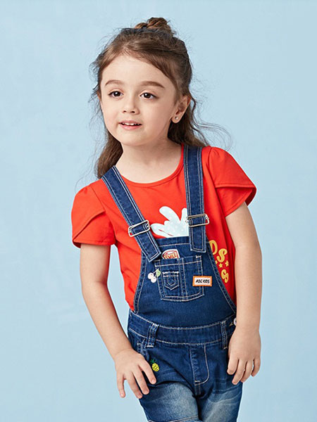 ABC KIDS童装品牌2019春夏新款韩版时尚洋气百搭圆领短袖T恤