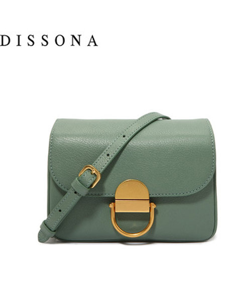 Dissona迪桑娜箱包品牌2019春夏新款羊皮单肩包小众轻奢斜挎小方包