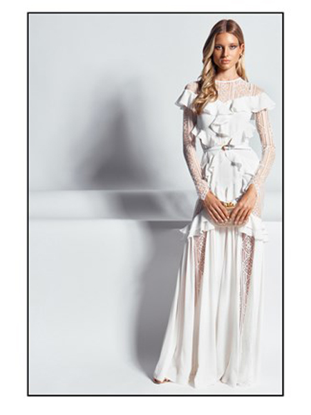 祖海·慕拉女装品牌2019春夏新款时尚优雅气质修身显瘦连衣裙礼服裙