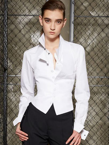 DSquared2D二次方女装品牌2019春夏新款时尚韩版个性休闲修身衬衫