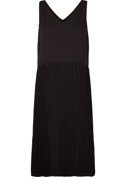 Bruuns Bazaar 女装品牌2019春夏新款V领修身显瘦时尚露肩外搭过膝连体针织裙简约连衣裙