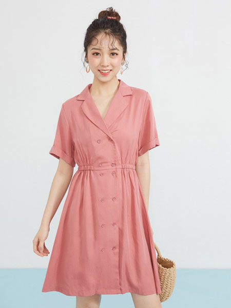 爱衣服女装品牌2019春夏新款韩版时尚气质连衣裙