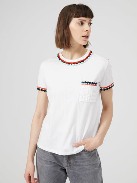 斯宝麦斯女装品牌2019春夏新款宽松显瘦时尚圆领短袖T恤