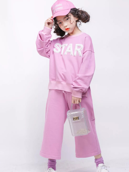 欧卡星童装品牌2019秋季新款韩版长袖甜美纯棉休闲套装