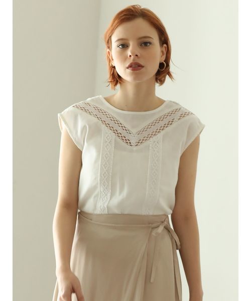 Laguna Moon女装品牌2019春夏新款蕾丝衫显瘦百搭洋气很仙的雪纺上衣打底衫