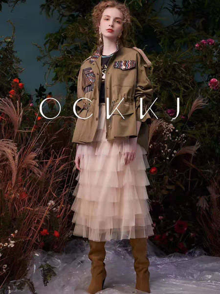 OCKKJ女装品牌2019秋季新款韩版收腰显瘦休闲宽松风衣外套潮