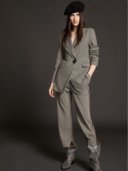 芮玛女装品牌2019秋季新款时尚气质韩版休闲西装长袖西服上衣