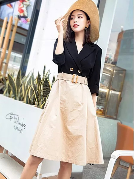 布卡慕尚CLOTH CARD女装品牌2019秋季新款韩版百搭高腰显瘦半身裙