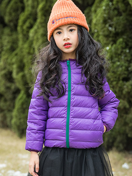 卡儿菲特河南童装品牌2019秋季新款韩版可爱轻薄羽绒棉服保暖外套