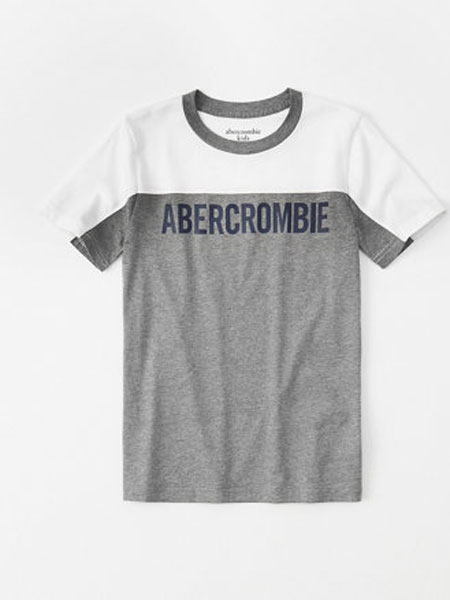 阿贝克隆比少男少女(Abercrombie Kids)童装品牌2019春夏纯棉中袖短款T恤