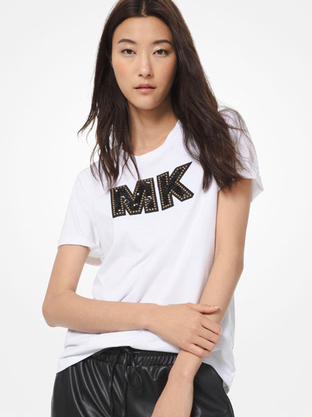 迈克高仕女装品牌2019春夏短袖T恤 品牌logo