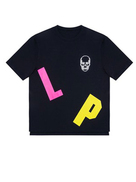 Lucien Pellat Finet休闲品牌2019春夏字母印花T恤黑色